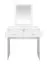 Make up tafel / Kaptafel Collegedale 01, kleur: wit - Afmetingen: 140 x 80 x 40 cm (H x B x D), met 2 laden en spiegel