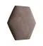 Gestoffeerde panelen, set van 10, kleur: bruin, bekleding: velours, maten: 35 x 40,5 cm