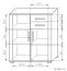 Ladekast /dressoir Aitape 50, kleur: donker Sonoma eiken / licht Sonoma eiken - afmetingen: 105 x 90 x 40 cm (H x B x D)