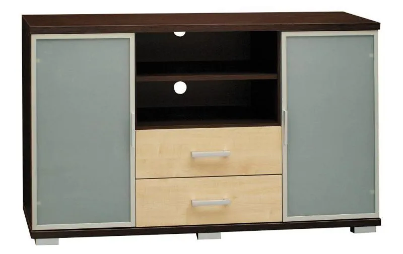dressoirs / ladenkasten Trelew 17, kleur: wengé / esdoorn - 83 x 120 x 41 cm (h x b x d)