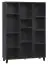 open kast Vacas 51, kleur: zwart - Afmetingen: 158 x 112 x 38 cm (H x B x D)