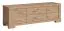 Sideboard / lowboard kast - "Temerin" 19, kleur: rustieke eik - afmetingen: 50 x 150 x 42 cm (H x B x D)