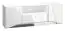 TV-onderkast Sydfalster 03, kleur: Wit / Wit hoogglans - Afmetingen: 56 x 160 x 41 cm (H x B x D), met 2 deuren, 1 lade en 5 vakken