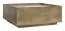 Salontafel Brisen 04, kleur: bruin/wit hoogglans - 48 x 80 x 80 cm (h x b x d)