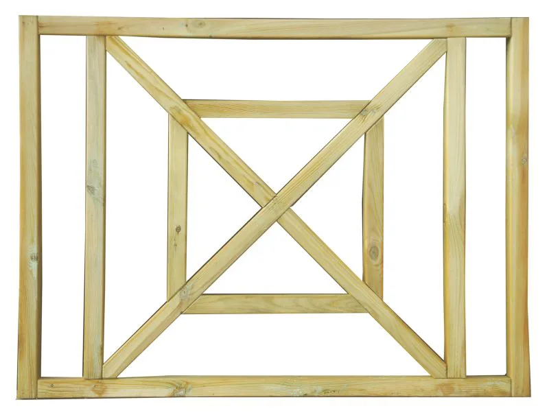 Struikrooster onderaan / 7-delige set / voor Vitalba-paviljoen / sparrenhout / den / keteldruk geïmpregneerd / Maten: 120 x 90 cm