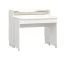 Bureau met uitschuifbaar toetsenbord schap Aenna 122, voor op kantoor, kleur: wit, maten: 90 x 100 x 80 cm, zeer praktisch en modern design
