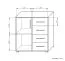 Ladekast / Highboard kast Curug 09, kleur: walnoot / iep - afmetingen: 96 x 90 x 44 cm (H x B x D)