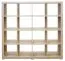 Open kast / wand rek Kisaran 05, kleur: Sonoma eiken - afmetingen: 147 x 145 x 40 cm (H x B x D)