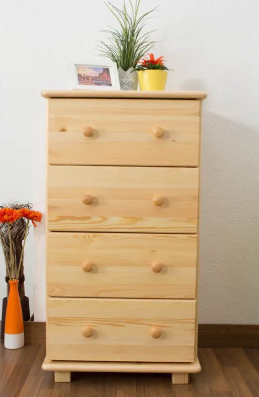 ladenkast massief grenenhout, naturel 034 - afmetingen 100 x 55 x 42 cm (H x B x D)