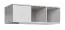 wandrek / hangrek Alwiru 11, kleur: wit grenen / grijs - 34 x 120 x 22 cm (h x b x d)