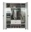 Draaideurkast / kledingkast Chiflero 40, kleur: wit - Afmetingen: 239 x 185 x 57 cm (H x B x D)