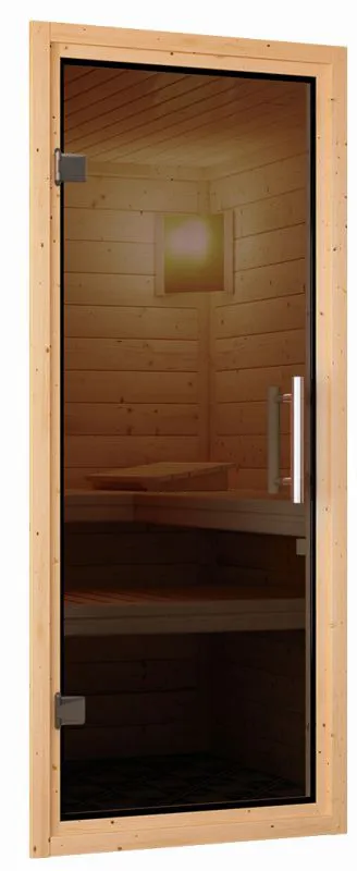 Deurpakket 68 mm sauna grafiet volglas 655 * 1750 mm
