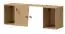 Hangkast Sirte 13, kleur: eiken / wit / mat grijs - Afmetingen: 41 x 120 x 32 cm (H x B x D)