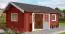Chalet / tuinhuis G293 Zweeds rood incl. vloer - blokhut 40 mm, grondoppervlakte: 22,42 m², zadeldak