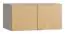 opzetkast voor dubbeldeurskast Nanez 35, kleur: grijs / eiken - Afmetingen: 45 x 93 x 57 cm (H x B x D)