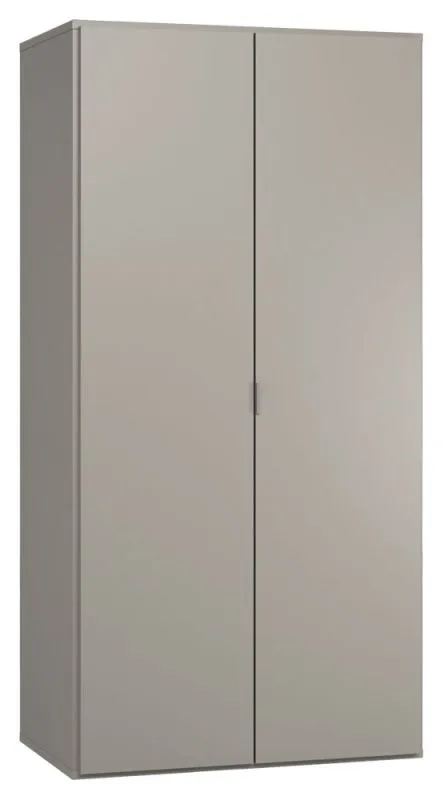 Draaideurkast / kledingkast Bentos 13, kleur: grijs - afmetingen: 187 x 93 x 57 cm (H x B x D)