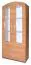 vitrinekast Kisaran 19, kleur: elzenhout - afmetingen: 190 x 80 x 40 cm (H x B x D)