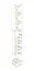 Kledingkast met drie open vakken Bratteli 10, kleur: Sonoma eik - Afmetingen: 203 x 30 x 32 cm (H x B x D)