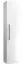 Badezimmer - Hochschrank Noida 55, Farbe: Weiß glänzend – Abmessungen: 138 x 35 x 25 cm (H x B x T)