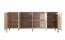 Lange ladekast met voldoende opbergruimte Zaghouan 08, kleur: Beige - Afmetingen: 81,5 x 202,9 x 39,5 cm (H x B x D)