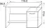 Bureau Palpala 11, kleur: Sonoma eiken / wit - 75 x 115 x 56 cm (h x b x d)