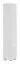 Kolomkast/ kledingkast Burgos 02, kleur: wit - 215 x 40 x 38 cm (H x B x D)