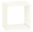 kinderkamer / tienerkamer - wandplank / hangrek Grijs 18, kleur: wit - afmetingen: 30 x 30 x 20 cm (h x b x d)