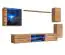 Modern houten wandmeubel Volleberg 36, kleur: Wotan eik - Afmetingen: 140 x 250 x 40 cm (H x B x D), met push-to-open functie