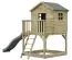 Speeltoren S20B, dak: grijs, incl. golfglijbaan, balkon, zandbak en houten ladder - Afmetingen: 330 x 251 cm (B x D)