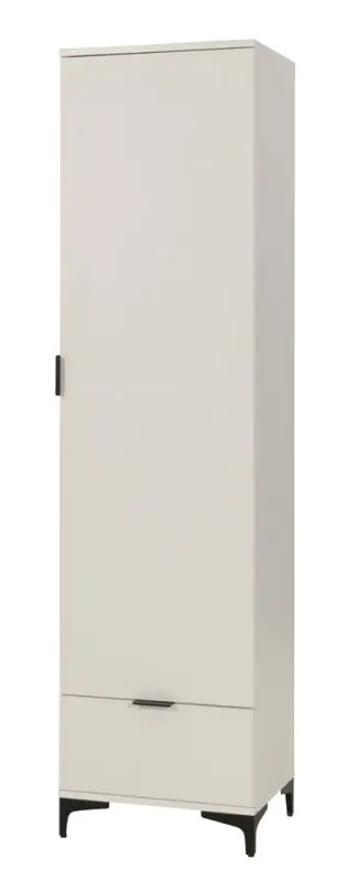 Draaideurkast / kleerkast "Kandalica" 06, kleur: wit - afmetingen: 195 x 50 x 40 cm (H x B x D)