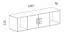Kinderkamer - hangplank / wandrek Fabian 12, kleur: eiken lichtbruin / wit / roze - 33 x 120 x 31 cm (h x b x d)