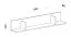 Kinderkamer - hangplank / wandrek Fabian 13, kleur: eiken lichtbruin / wit - 20 x 120 x 20 cm (h x b x d)