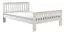 Eenpersoonsbed / logeerbed Caesio 04, massief, kleur: wit - ligvlak: 140 x 200 (b x l)