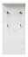 Garderobe Garim 55, Farbe: Weiß Hochglanz - Abmessungen: 100 x 46 x 17 cm (H x B x T)