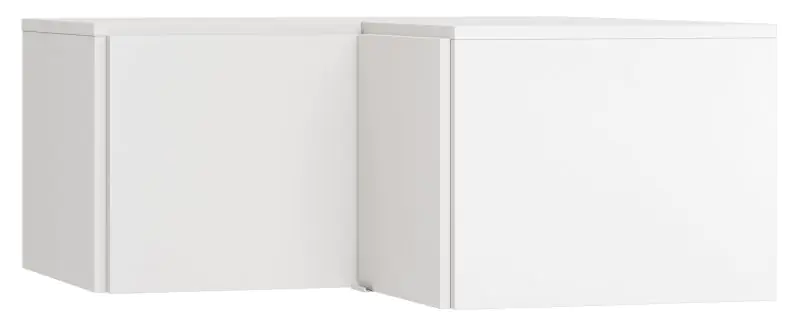 opzetkast voor hoekkledingkast Invernada, kleur: wit - Afmetingen: 45 x 102 x 104 cm (H x B x D)