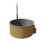 Hottub / whirlpool deluxe XL Banera met geïntegreerde houtkachel - diameter: 226 cm, incl. stereogeluid, USB, LED-verlichting & bubbelsysteem