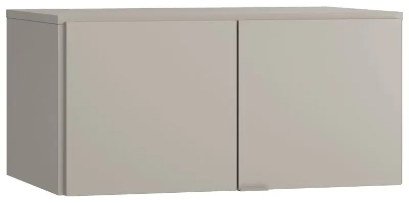 opzetkast voor dubbeldeurskast Bentos 13, kleur: grijs - Afmetingen: 45 x 93 x 57 cm (H x B x D)