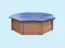 Winterafdekking / dekzeil voor houten zwembad Verano 01 - 307 x 355 x 116 cm