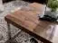 Handgemaakte salontafel van massief sheeshamhout Apolo 181, kleur: sheesham / chroom - Afmetingen: 40 x 60 x 120 cm (H x B x D)