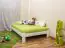Einzelbett / Gästebett Kiefer Vollholz massiv weiß lackiert A10, inkl. Lattenrost - Abmessung 120 x 200 cm