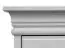 Draaideurkast / kledingkast Jabron 03, massief grenen, wit gelakt - 218 x 132 x 62 cm (H x B x D)