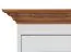 Siteboard kast /dressoir Gyronde 05, massief grenen, kleur: wit/eiken - 88 x 112 x 45 cm (H x B x D)