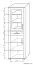 Vitrinekast Aitape 33, kleur: donker Sonoma eiken / licht Sonoma eiken - afmetingen: 188 x 60 x 40 cm (H x B x D)