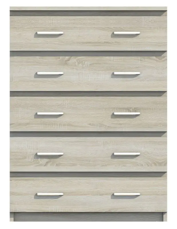  ladekast / dressoir Pamulang 06, kleur: Sonoma eiken - Afmetingen: 112 x 82 x 40 cm (H x B x D)