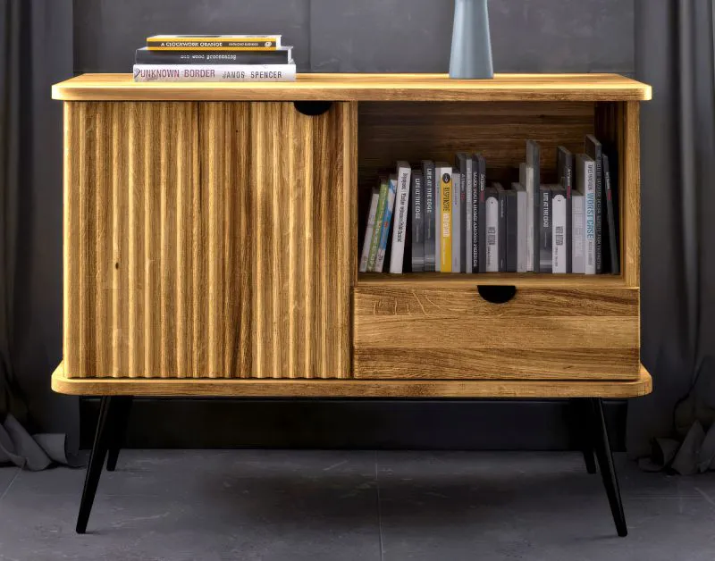 Ladekast /dressoir Rolleston 11 geolied massief wild eiken - Afmetingen: 72 x 97 x 46 cm (H x B x D)