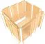 Sauna "Vali 2" SET - Kleur: Natuurlijk, Kachel 3,6 kW - 216 x 122 x 198 cm (B x D x H)