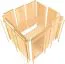 Sauna "Vali 2" SET - kleur: naturel, kachel externe regeling eenvoudig 3,6 kW - 216 x 122 x 198 cm (B x D x H)