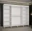 Moderne kledingkast met voldoende opbergruimte Jotunheimen 23, kleur: Wit - Afmetingen: 208 x 250,5 x 62 cm (H x B x D)