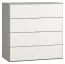 dressoir / ladekast Bellaco 11, kleur: grijs / wit - Afmetingen: 92 x 90 x 47 cm (h x b x d)