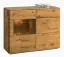 Dressoir / sideboard kast Lencois 15, kleur: natuur / transparant, (deel) massief eiken geolied en geborsteld - Afmetingen: 90 x 117 x 39 (H x B x D)